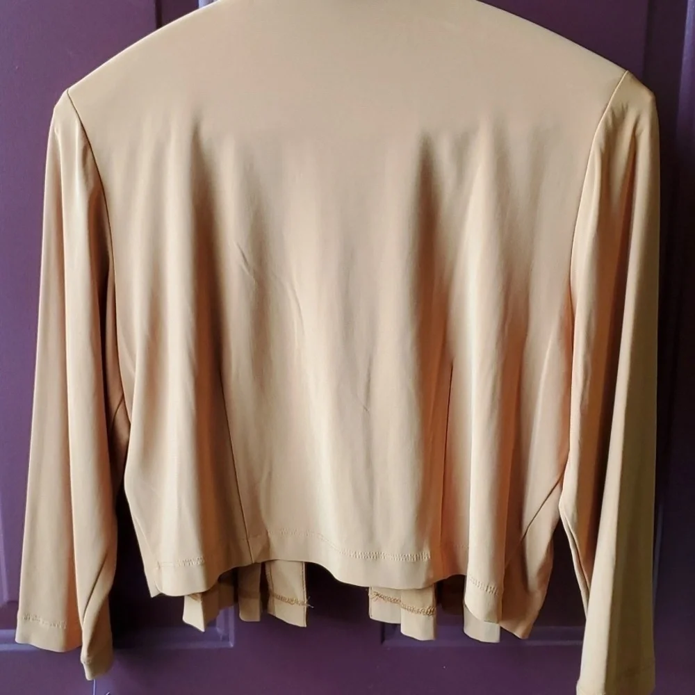 Danny & Nicole mustard jacket. Originally a 2 piece dress. Size 8 NWT